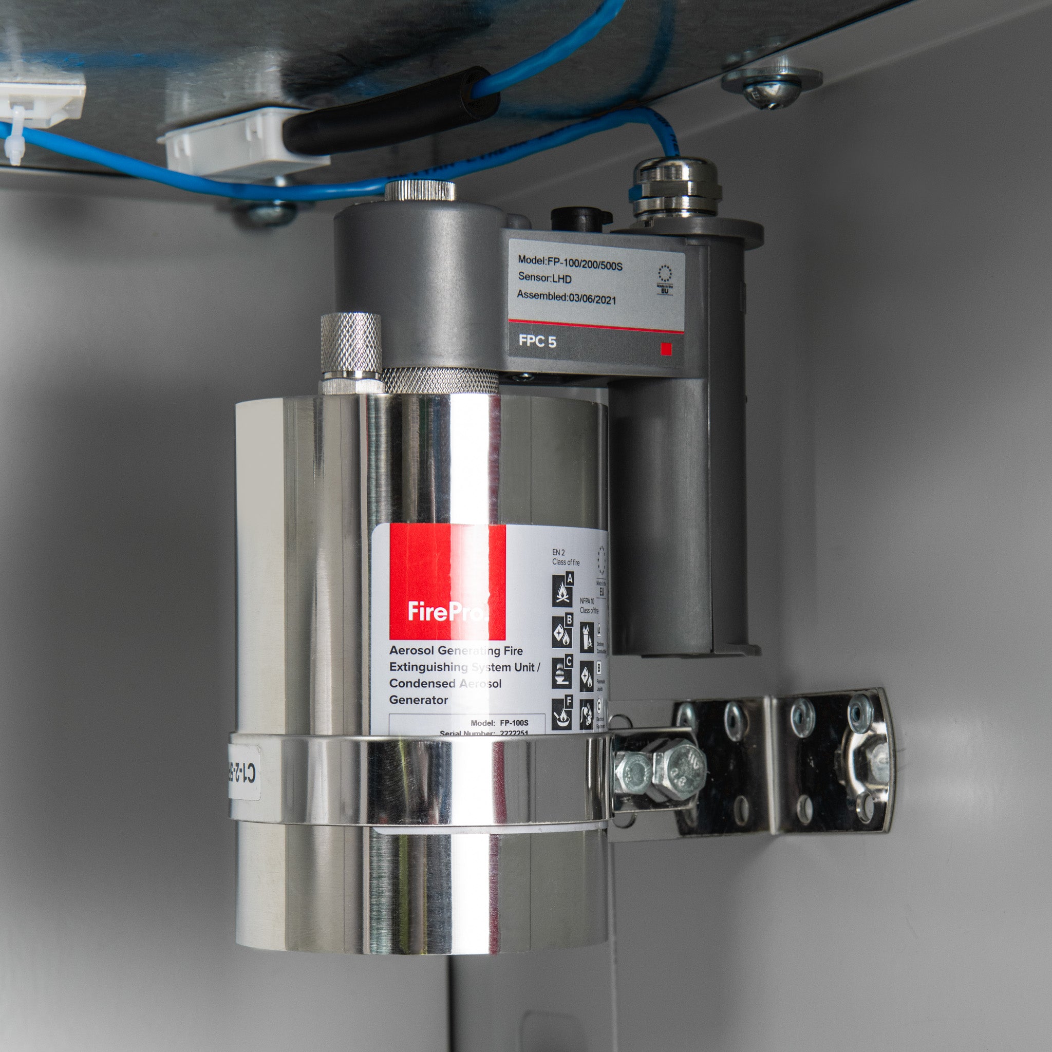 Hazero Fire Suppression System – Large for Lithium-ion Battery Safety Cabinet