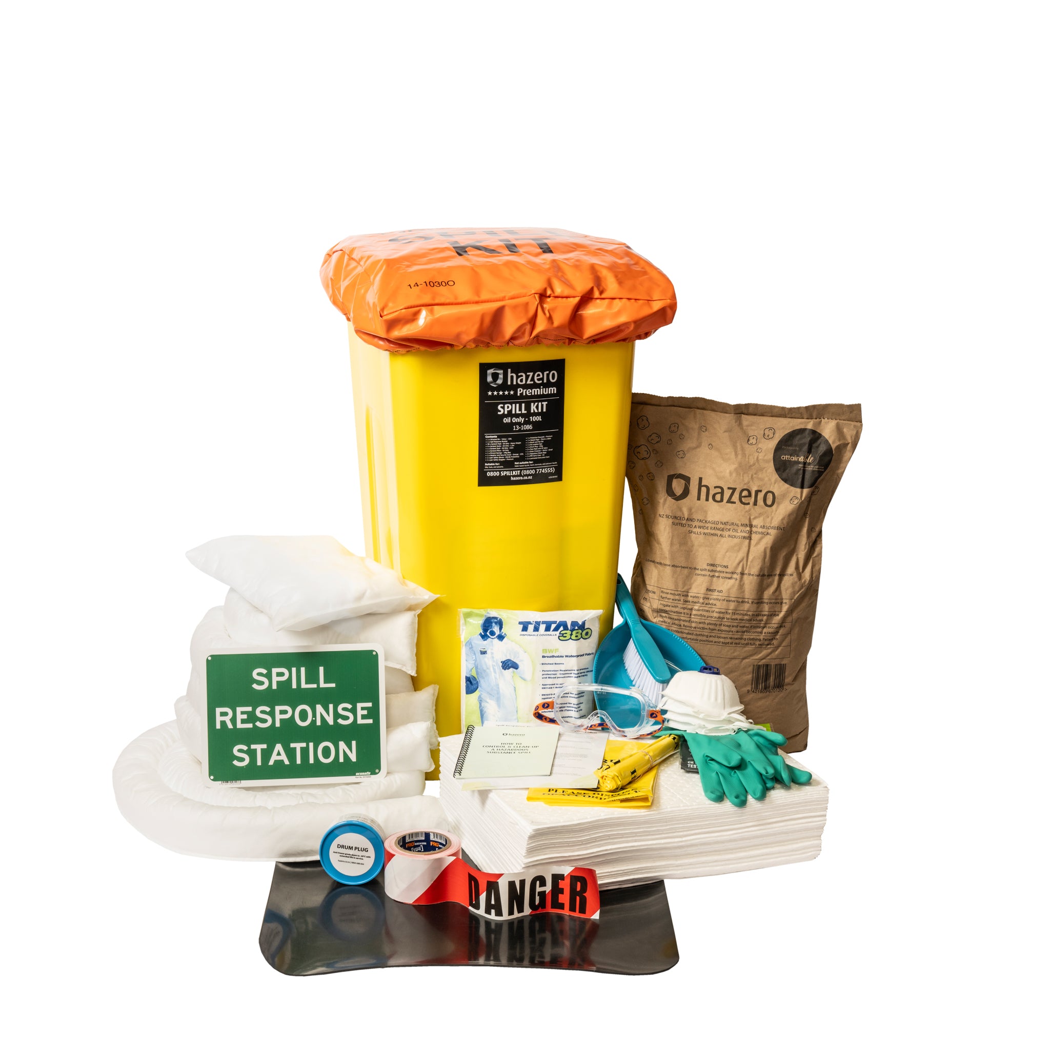 Hazero Premium Spill Kit - Oil Only - 100L