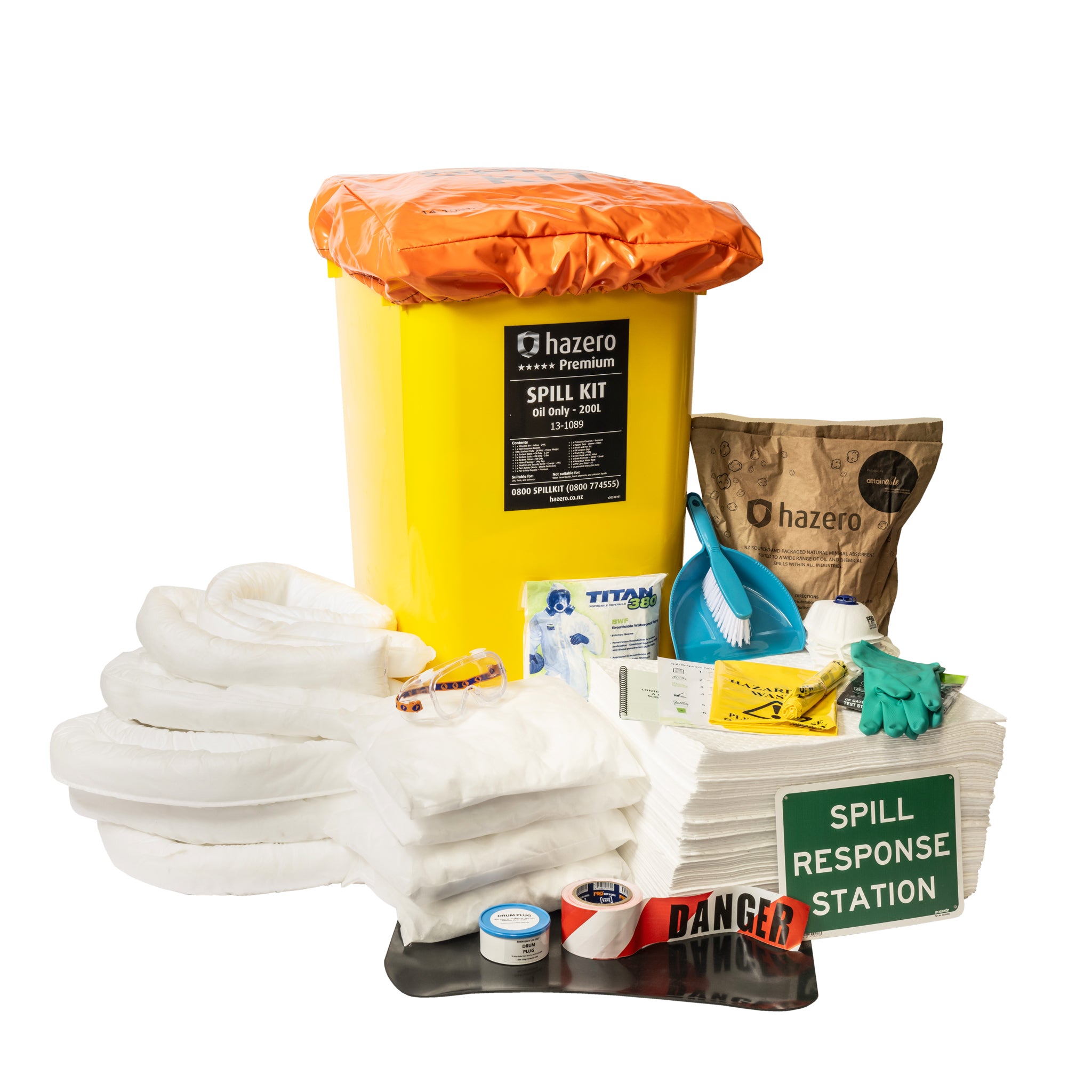 Hazero Premium Spill Kit - Oil Only - 200L