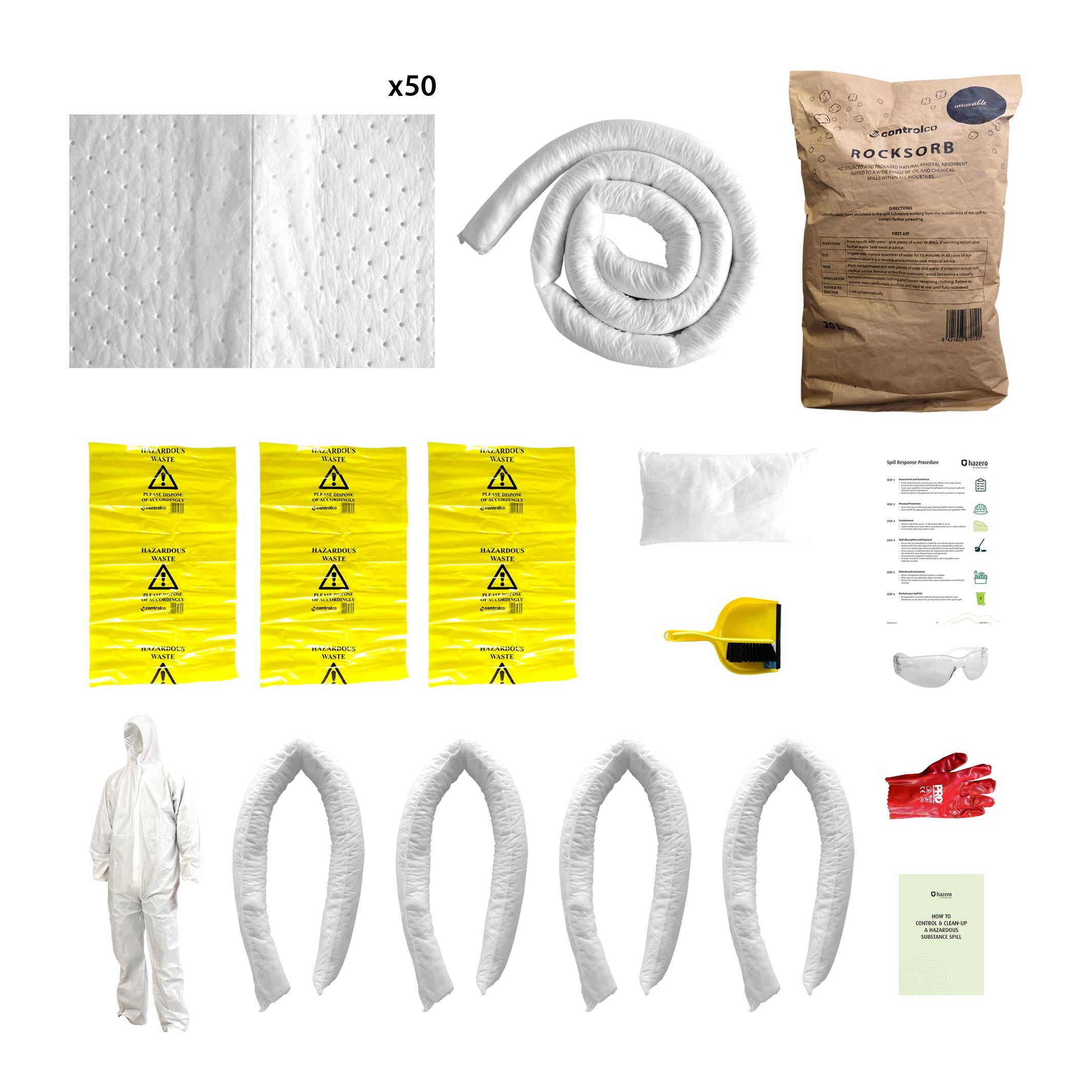 REFILL - Hazero Everyday Spill Kit - Oil Only - 100L