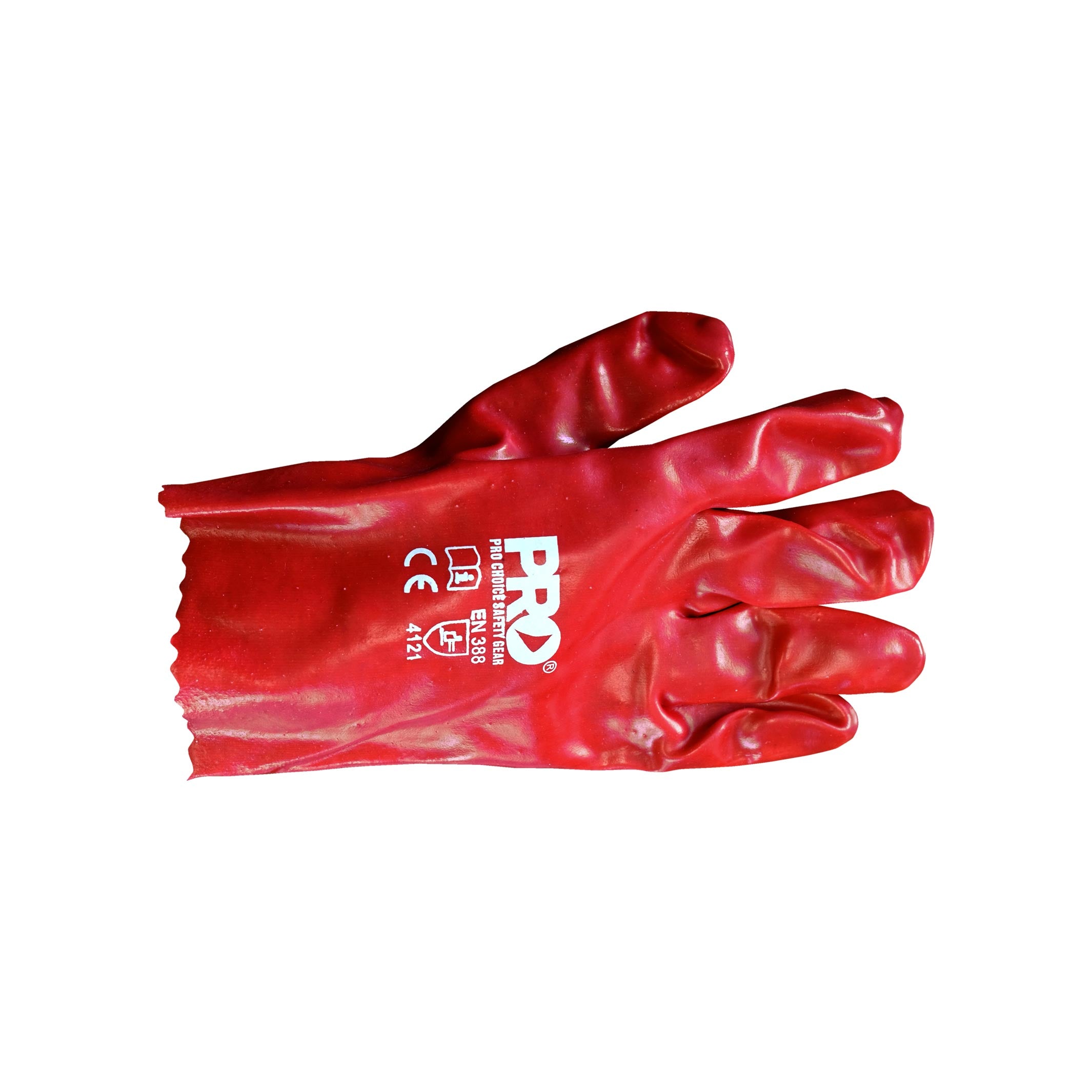 Safety Gloves - PVC (Red) 27 cm