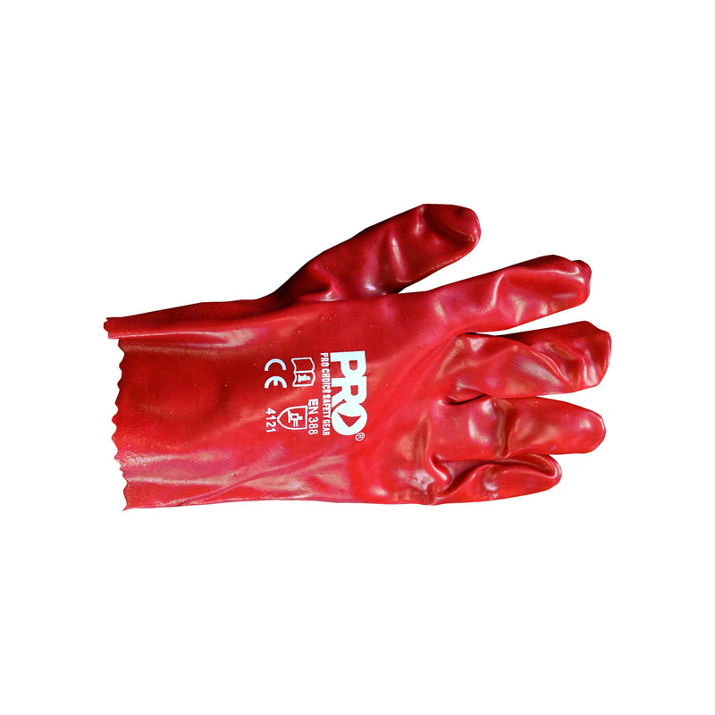Safety Gloves - PVC (Red)  27 cm