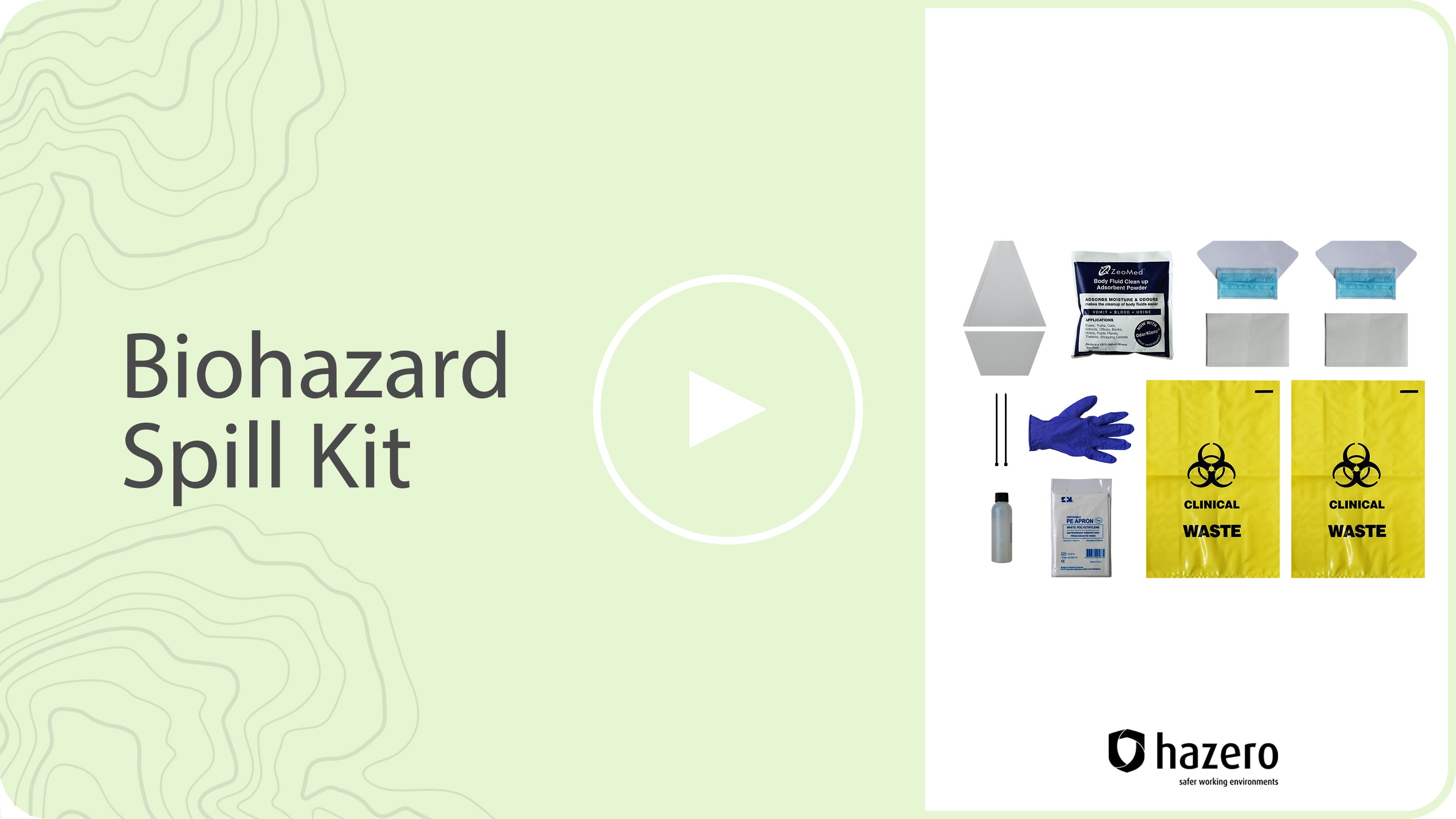 Biohazard Spill Kit - Product Overview – Hazero