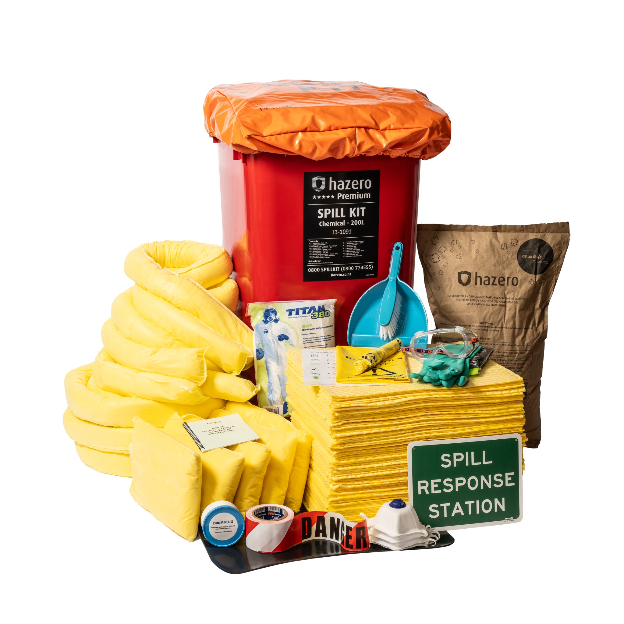 Hazero Premium Spill Kit - Chemical - 200L