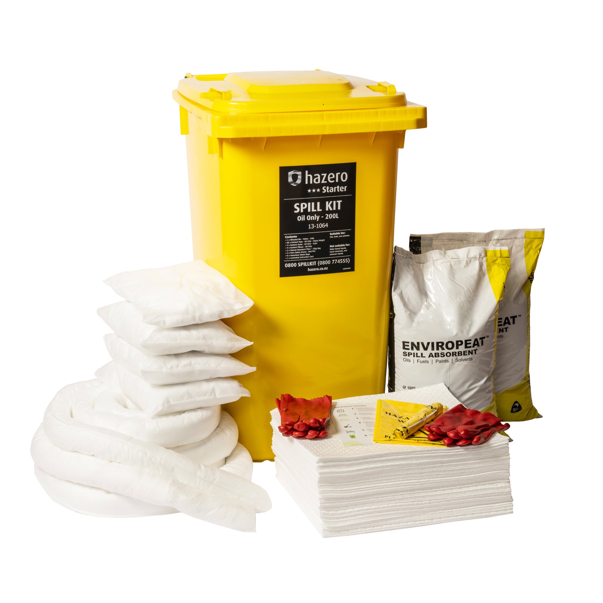 Hazero Starter Spill Kit - Oil Only - 200L