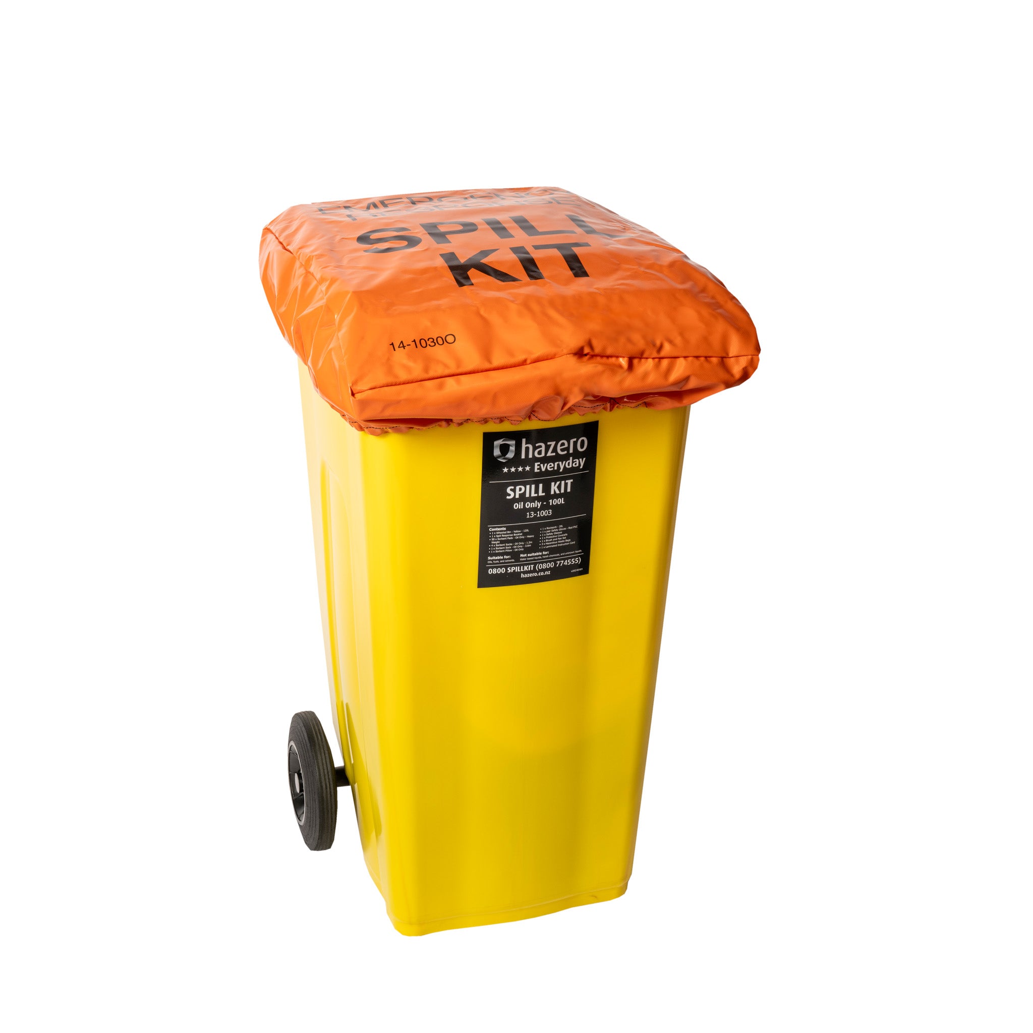Hazero Weather and Security Cover - Orange - 100L