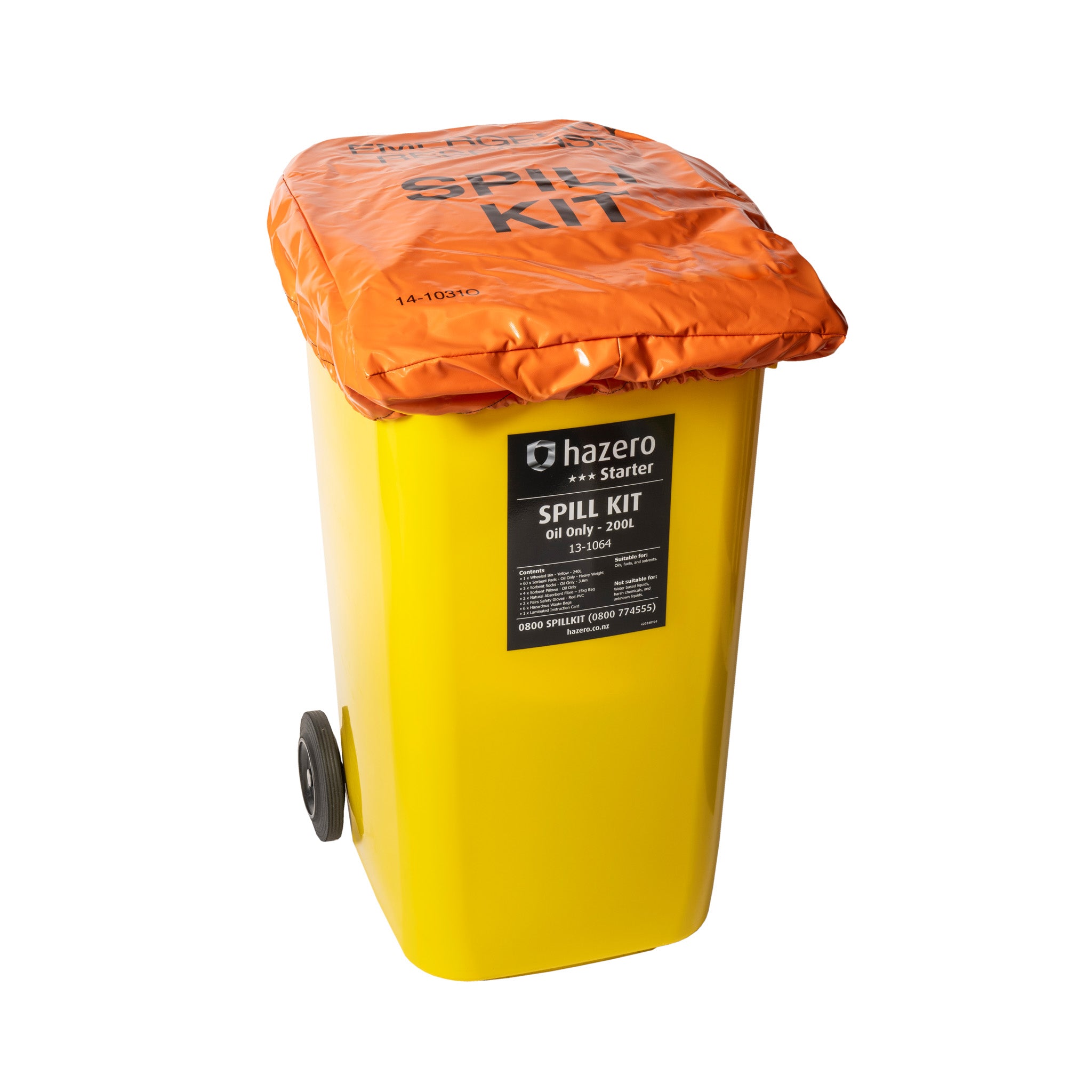 Hazero Weather and Security Cover - Orange - 200L